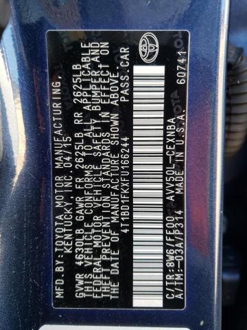 Photo 9 VIN: 4T1BD1FKXFU166244 - TOYOTA CAMRY HYBR 