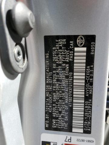 Photo 9 VIN: 4T1BD1FKXFU176210 - TOYOTA CAMRY HYBRID 