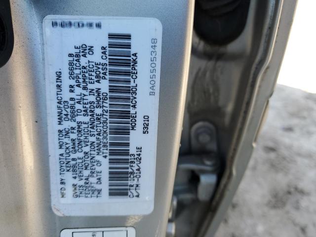 Photo 12 VIN: 4T1BE30K03U727760 - TOYOTA CAMRY 