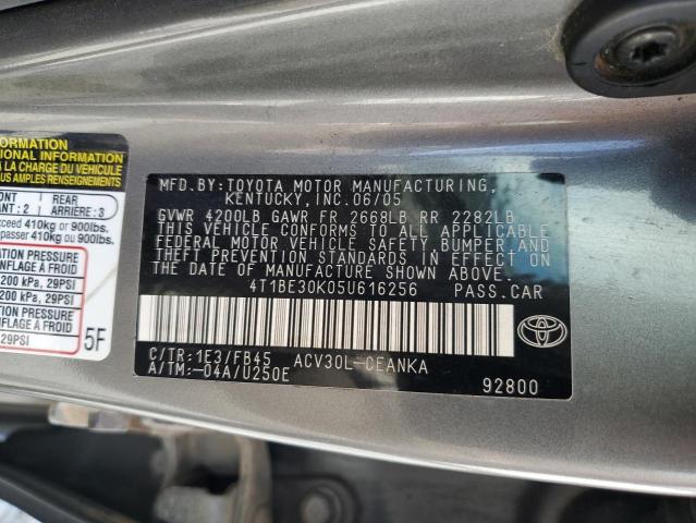 Photo 11 VIN: 4T1BE30K05U616256 - TOYOTA CAMRY 