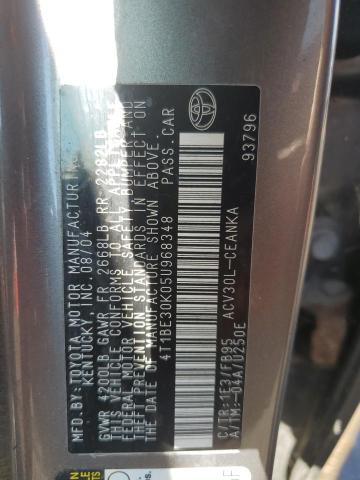 Photo 11 VIN: 4T1BE30K05U968348 - TOYOTA CAMRY LE 