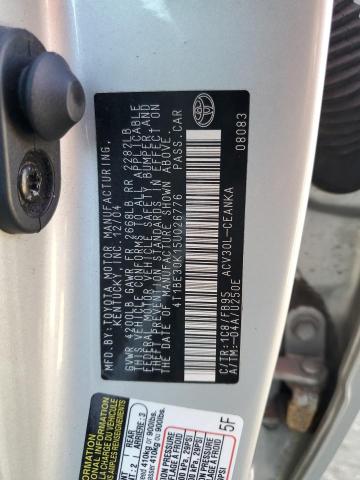 Photo 12 VIN: 4T1BE30K15U026776 - TOYOTA CAMRY LE 