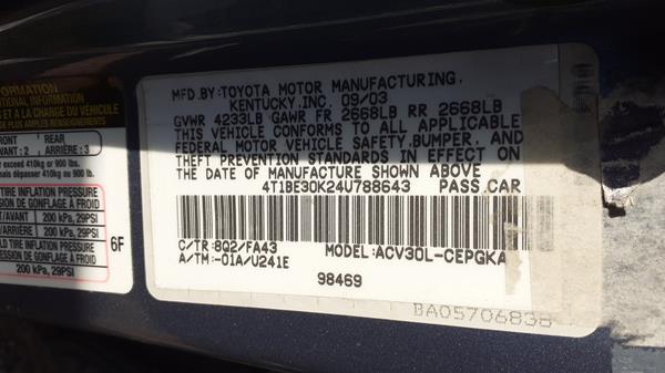 Photo 2 VIN: 4T1BE30K24U788643 - TOYOTA CAMRY 