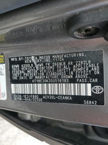 Photo 11 VIN: 4T1BE30K35U516183 - TOYOTA CAMRY 