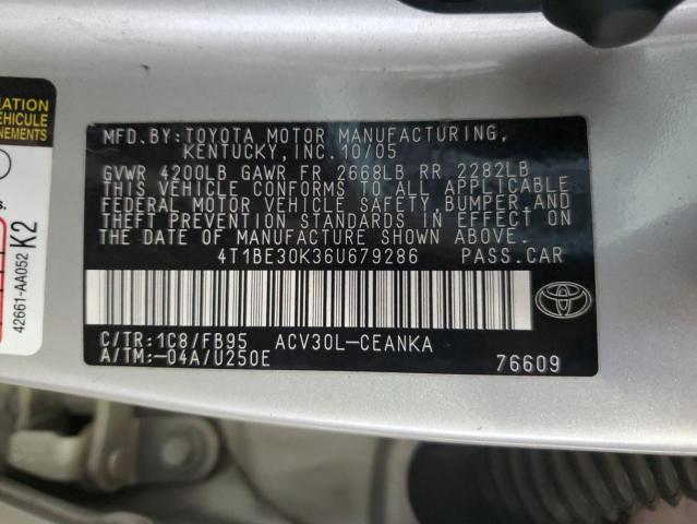 Photo 11 VIN: 4T1BE30K36U679286 - TOYOTA CAMRY 