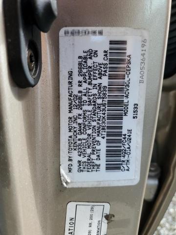 Photo 11 VIN: 4T1BE30K43U675839 - TOYOTA CAMRY 