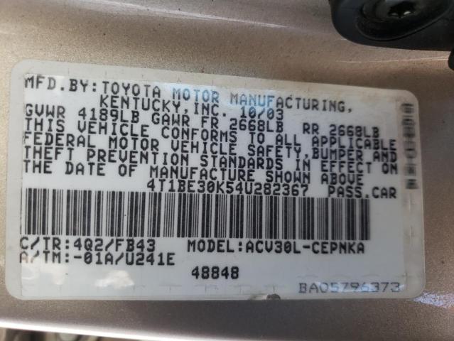 Photo 11 VIN: 4T1BE30K54U282367 - TOYOTA CAMRY 