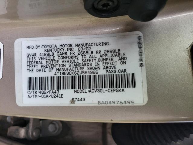 Photo 11 VIN: 4T1BE30K62U564966 - TOYOTA CAMRY 