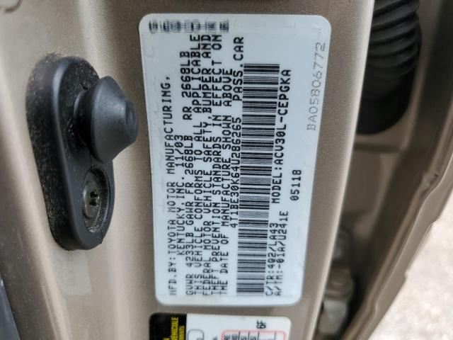 Photo 11 VIN: 4T1BE30K64U286265 - TOYOTA CAMRY 