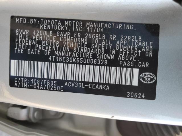 Photo 11 VIN: 4T1BE30K65U006328 - TOYOTA CAMRY 