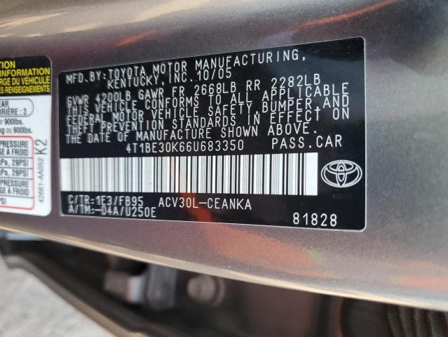 Photo 11 VIN: 4T1BE30K66U683350 - TOYOTA CAMRY 