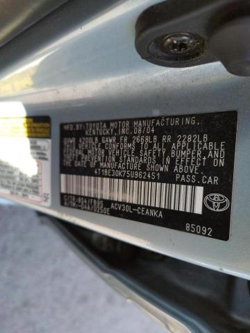 Photo 9 VIN: 4T1BE30K75U962451 - TOYOTA CAMRY LE 