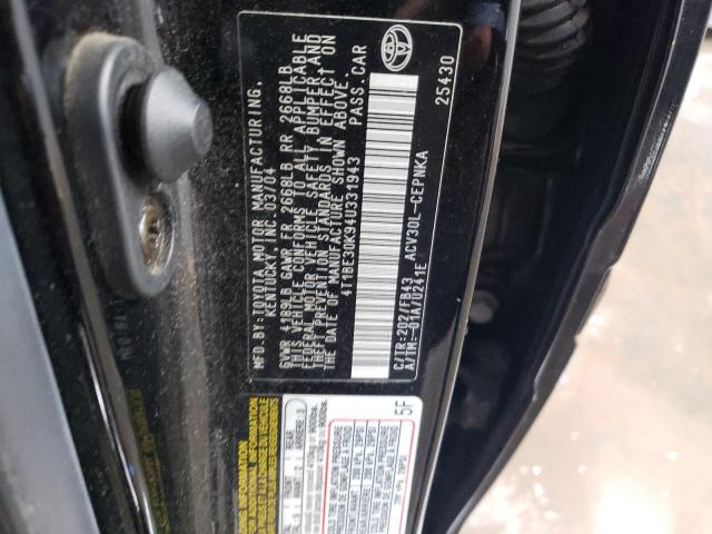 Photo 11 VIN: 4T1BE30K94U331943 - TOYOTA CAMRY LE 