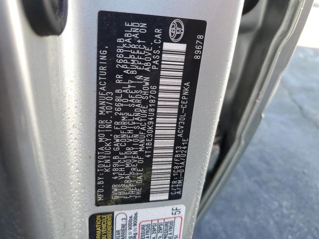 Photo 11 VIN: 4T1BE30K94U818706 - TOYOTA CAMRY LE 