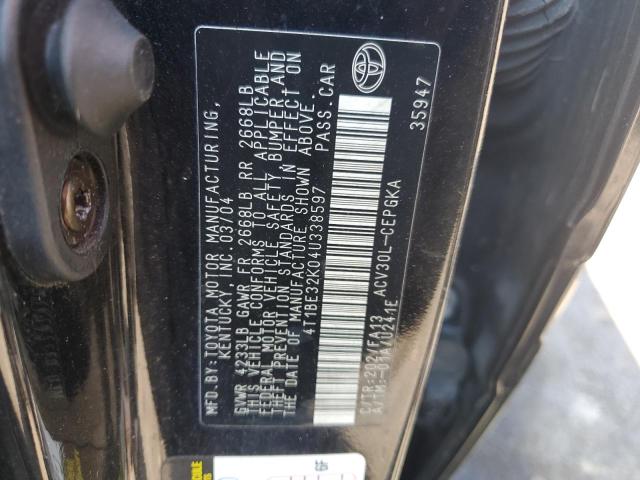 Photo 12 VIN: 4T1BE32K04U338597 - TOYOTA CAMRY LE 