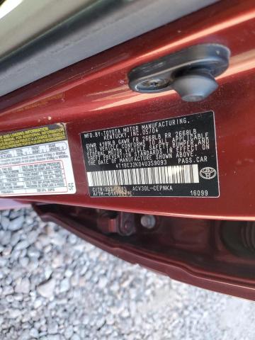 Photo 11 VIN: 4T1BE32K04U359093 - TOYOTA CAMRY 