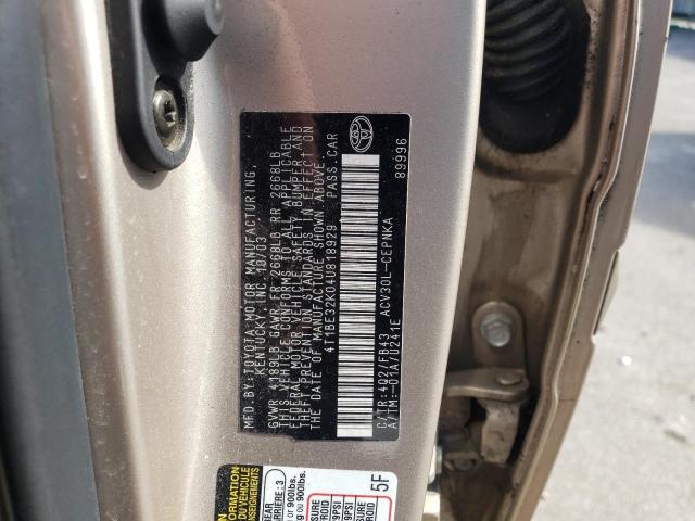 Photo 11 VIN: 4T1BE32K04U818929 - TOYOTA CAMRY LE 