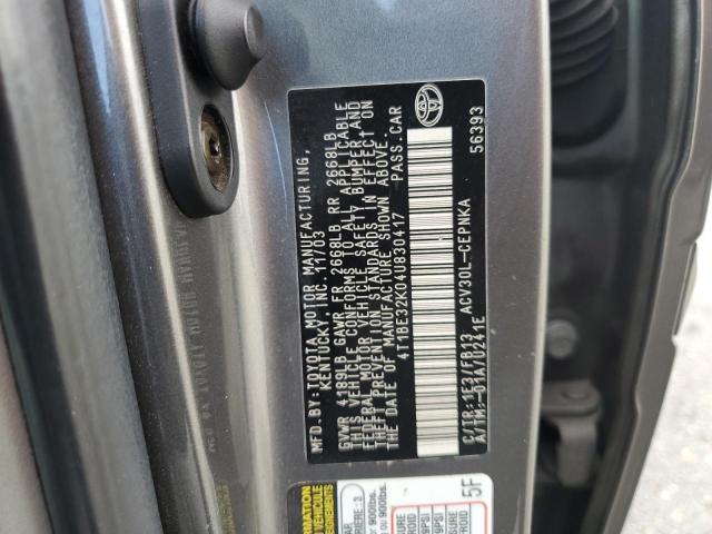 Photo 12 VIN: 4T1BE32K04U830417 - TOYOTA CAMRY LE 