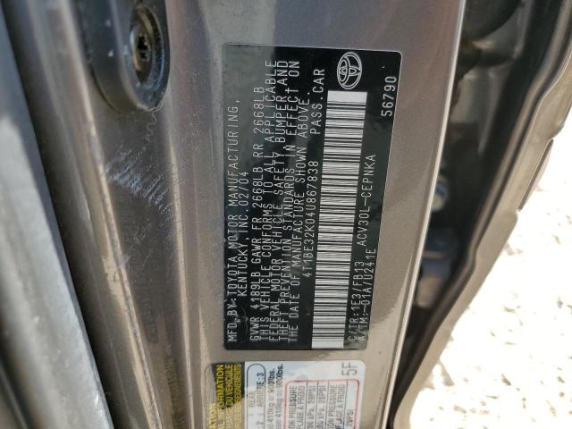 Photo 12 VIN: 4T1BE32K04U867838 - TOYOTA CAMRY LE 