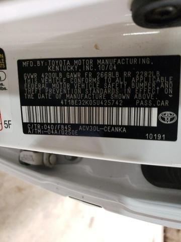 Photo 11 VIN: 4T1BE32K05U425742 - TOYOTA CAMRY 