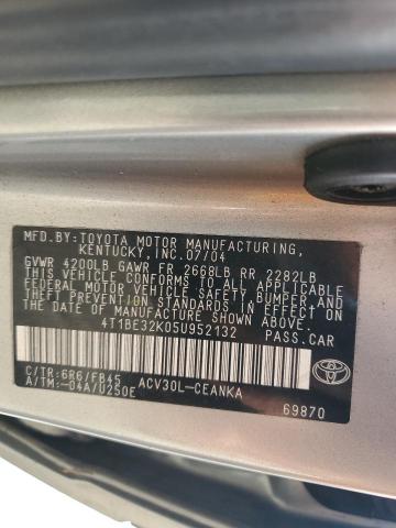 Photo 12 VIN: 4T1BE32K05U952132 - TOYOTA CAMRY 