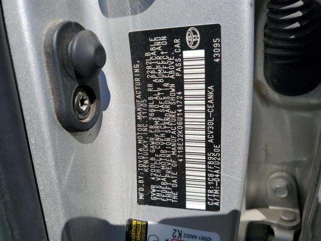 Photo 11 VIN: 4T1BE32K06U141724 - TOYOTA CAMRY LE 