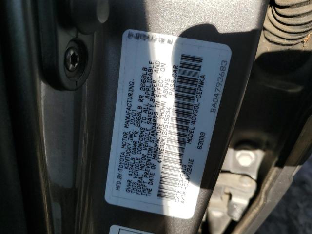 Photo 11 VIN: 4T1BE32K12U515834 - TOYOTA CAMRY LE 