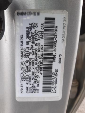 Photo 9 VIN: 4T1BE32K12U613150 - TOYOTA CAMRY LE 