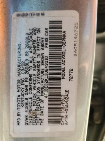 Photo 11 VIN: 4T1BE32K13U643010 - TOYOTA CAMRY 