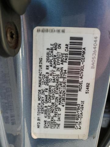 Photo 11 VIN: 4T1BE32K13U675794 - TOYOTA CAMRY LE 