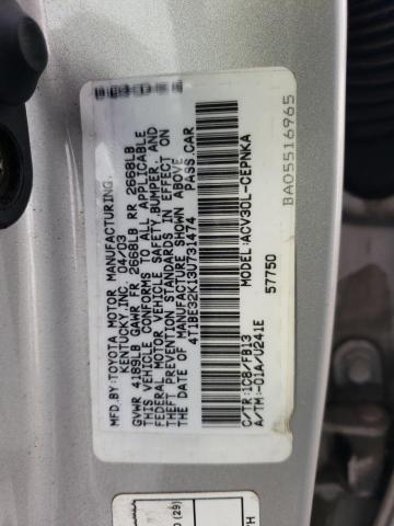 Photo 12 VIN: 4T1BE32K13U731474 - TOYOTA CAMRY 