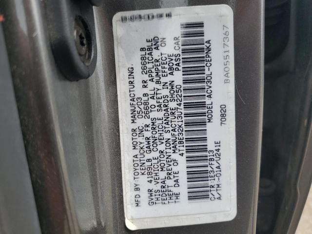 Photo 11 VIN: 4T1BE32K13U742250 - TOYOTA CAMRY 