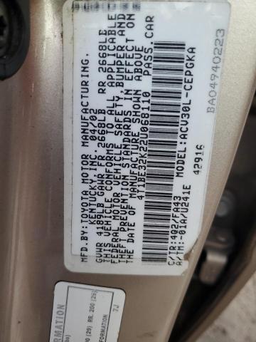 Photo 11 VIN: 4T1BE32K22U068110 - TOYOTA CAMRY LE 