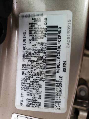 Photo 11 VIN: 4T1BE32K22U109612 - TOYOTA CAMRY 