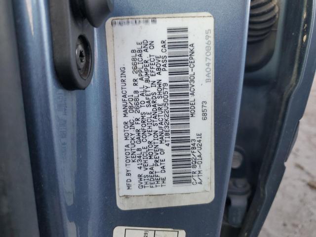 Photo 11 VIN: 4T1BE32K22U500579 - TOYOTA CAMRY LE 