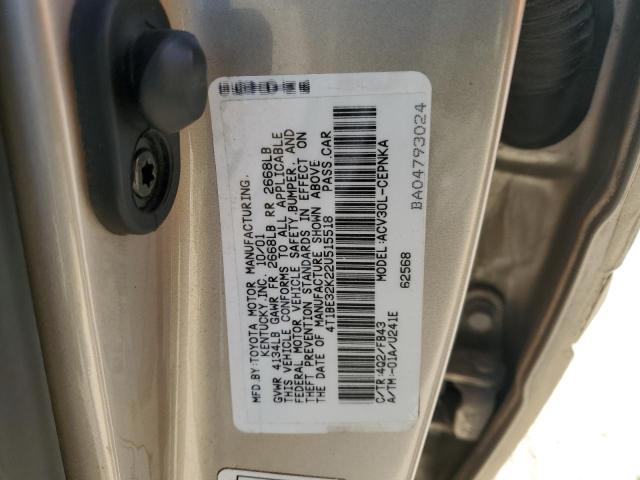 Photo 11 VIN: 4T1BE32K22U515518 - TOYOTA CAMRY 