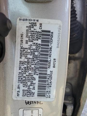 Photo 11 VIN: 4T1BE32K23U127450 - TOYOTA CAMRY LE 