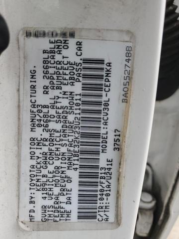 Photo 11 VIN: 4T1BE32K23U211011 - TOYOTA CAMRY 