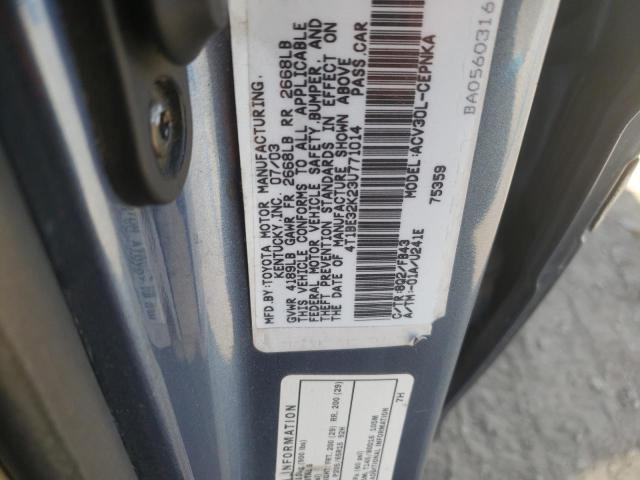 Photo 9 VIN: 4T1BE32K23U771014 - TOYOTA CAMRY LE 