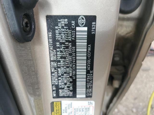 Photo 12 VIN: 4T1BE32K24U936108 - TOYOTA CAMRY 