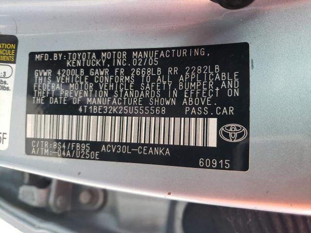 Photo 11 VIN: 4T1BE32K25U555568 - TOYOTA CAMRY LE 