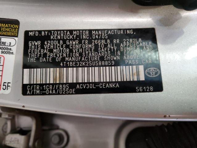 Photo 12 VIN: 4T1BE32K25U588859 - TOYOTA CAMRY 