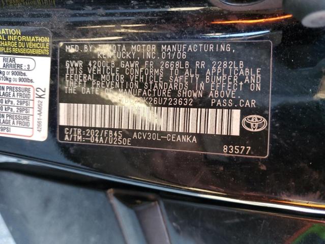 Photo 11 VIN: 4T1BE32K26U723632 - TOYOTA CAMRY 