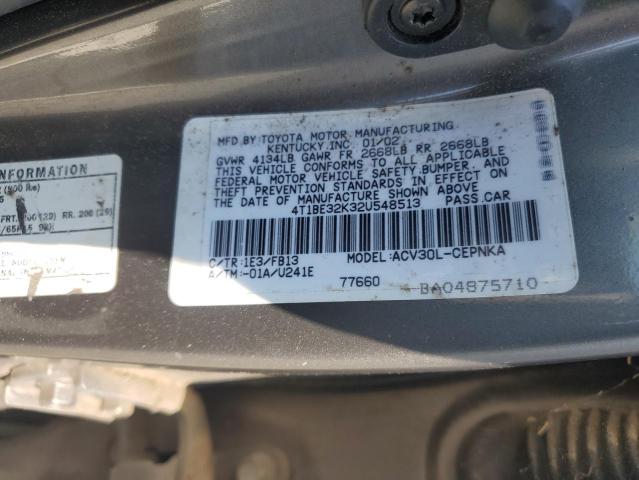 Photo 11 VIN: 4T1BE32K32U548513 - TOYOTA CAMRY LE 