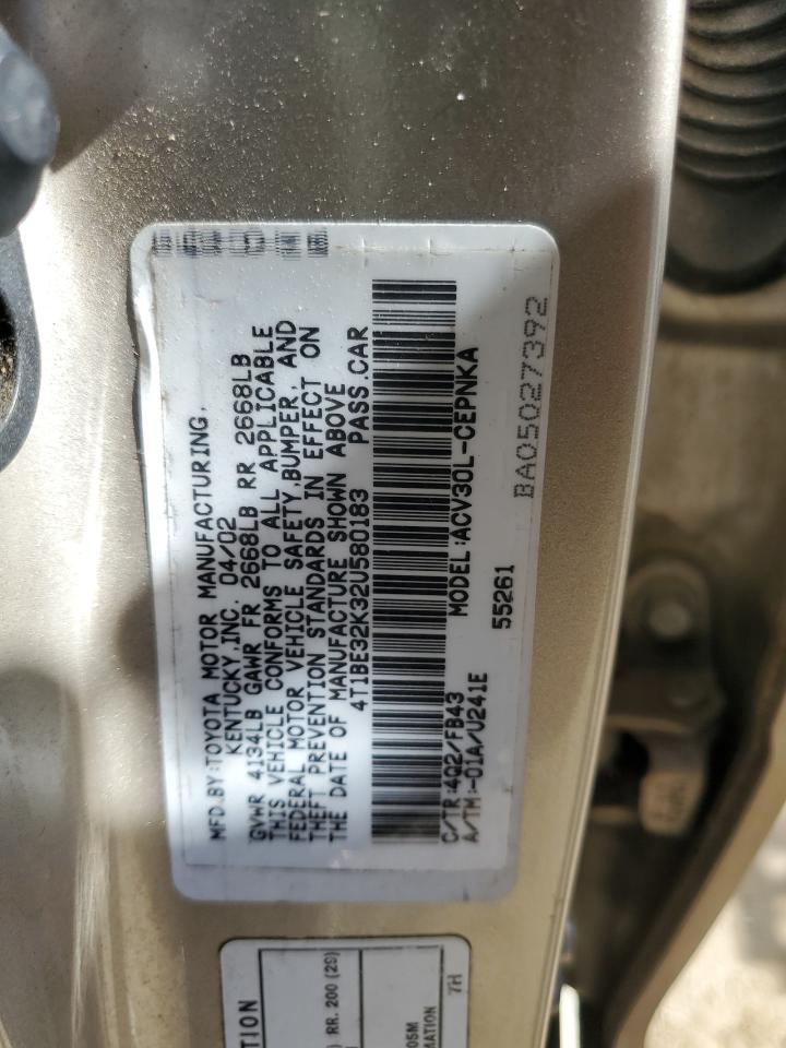 Photo 11 VIN: 4T1BE32K32U580183 - TOYOTA CAMRY 