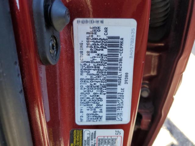 Photo 11 VIN: 4T1BE32K34U276516 - TOYOTA CAMRY 