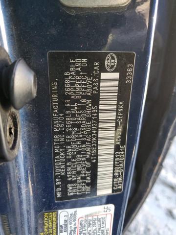 Photo 11 VIN: 4T1BE32K34U371495 - TOYOTA CAMRY 