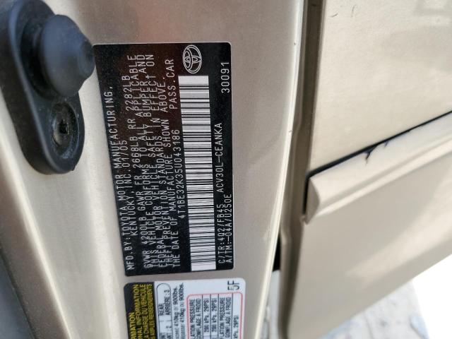 Photo 11 VIN: 4T1BE32K35U043186 - TOYOTA CAMRY 