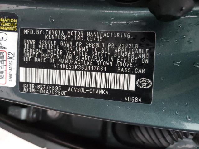 Photo 11 VIN: 4T1BE32K36U117661 - TOYOTA CAMRY 