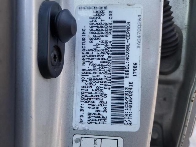 Photo 11 VIN: 4T1BE32K42U026814 - TOYOTA CAMRY 